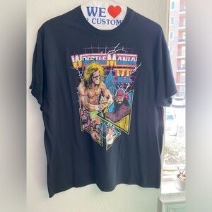 WWE Wrestlemania VI - Ultimate Warrior/ Macho Man - 90's style T-shirt (Size XL)